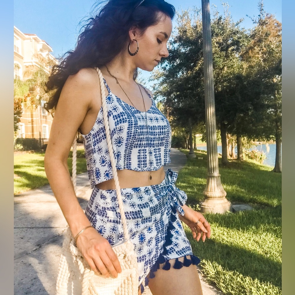 Forever21 Skirt and Crop Top Set (XS)